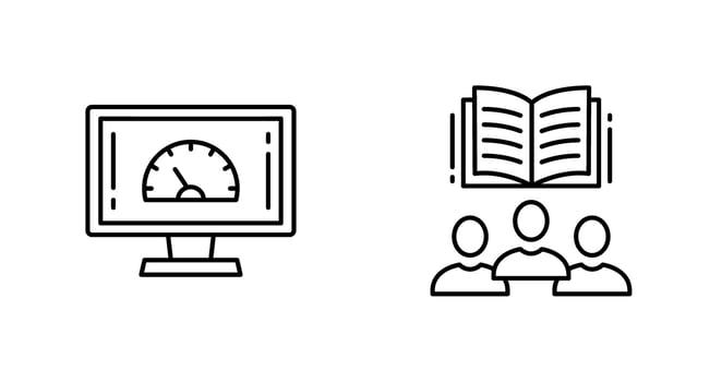 Speed Test and Users Icon vector