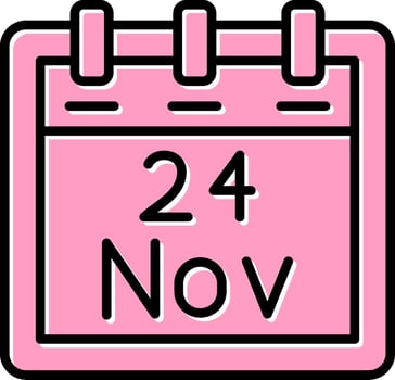 November 24 Vector Icon