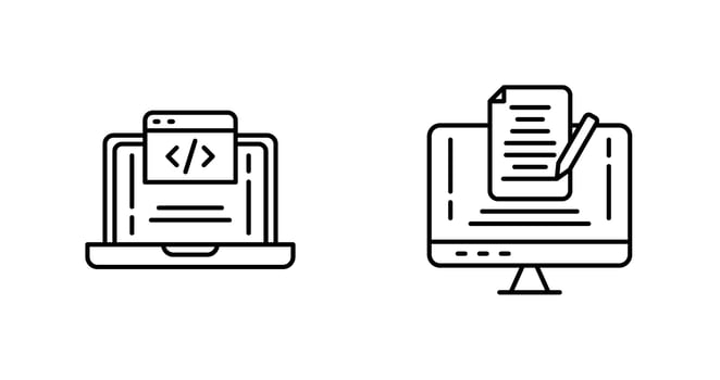 Laser Pen and Check Icon vector