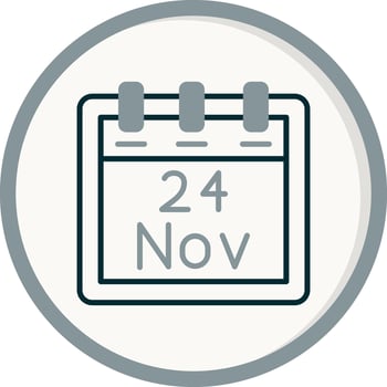 November 24 Vector Icon