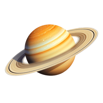 Saturn space planet Ai Generative png