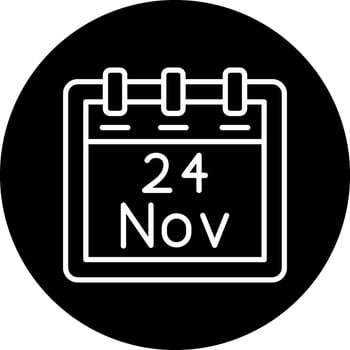 November 24 Vector Icon