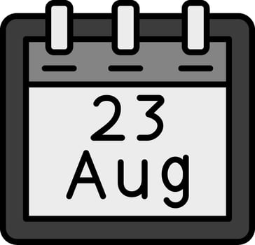 August 23 Vector Icon