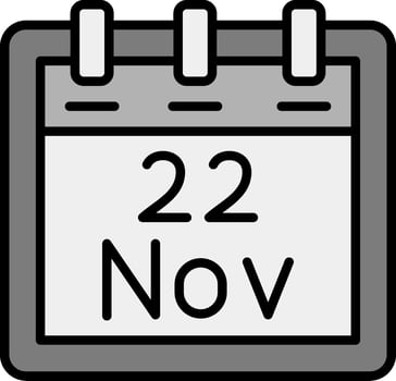November 22 Vector Icon