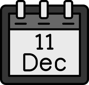 December 11 Vector Icon