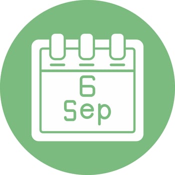 September 6 Vector Icon