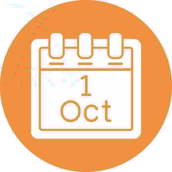 October 1 Vector Icon