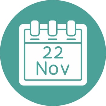 November 22 Vector Icon
