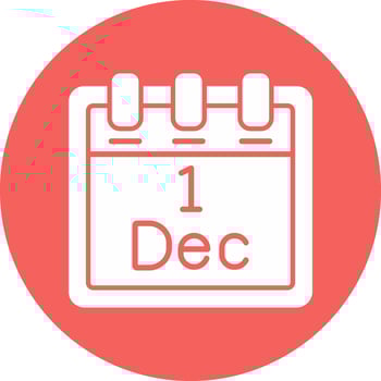 December 1 Vector Icon
