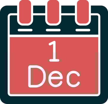December 1 Vector Icon