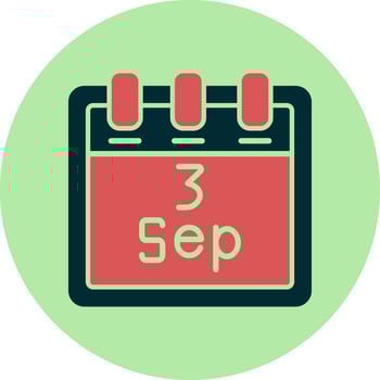 September 3 Vector Icon