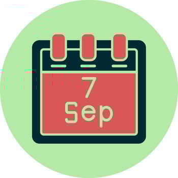 September 7 Vector Icon
