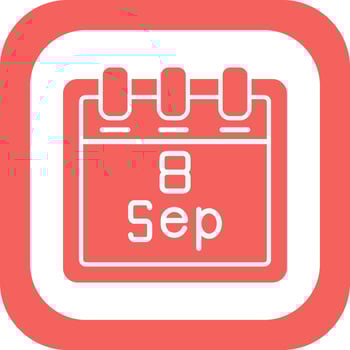 September 8 Vector Icon