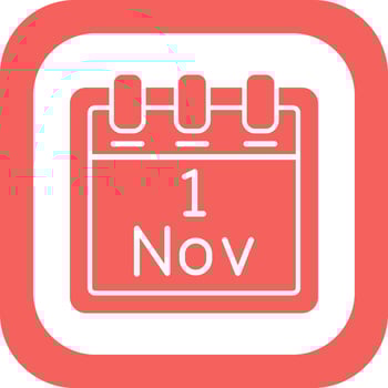 November 1 Vector Icon