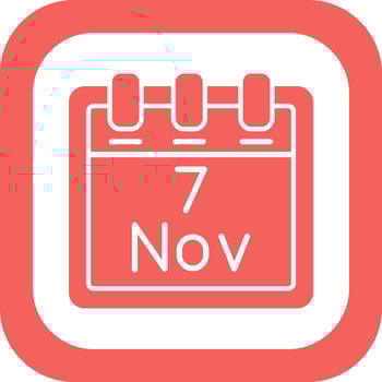 November 7 Vector Icon