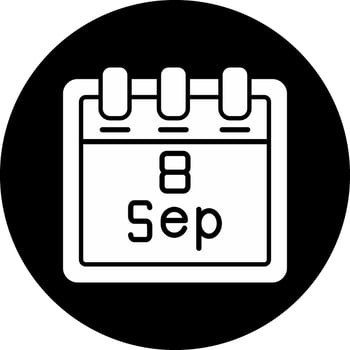 September 8 Vector Icon