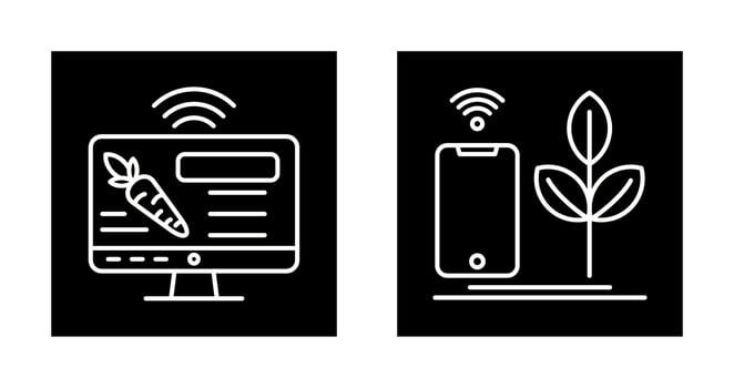 Information and Agriculture Icon vector