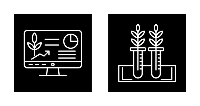 Computer and Test Icon vector
