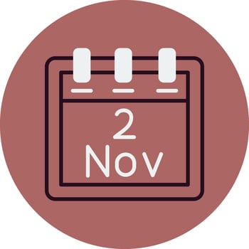 November 2 Vector Icon