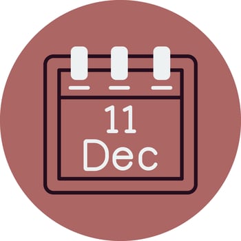 December 11 Vector Icon