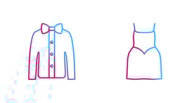 Shirt with Bow and Party Icon vector