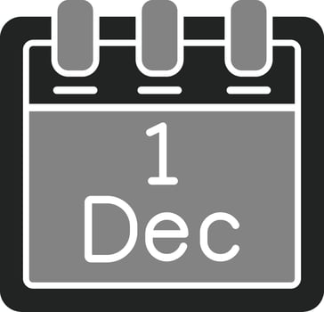 December 1 Vector Icon
