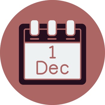December 1 Vector Icon