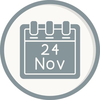 November 24 Vector Icon