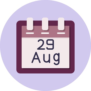 August 29 Vector Icon