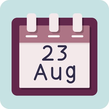 August 23 Vector Icon