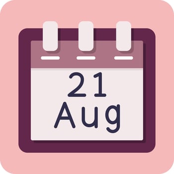 August 21 Vector Icon