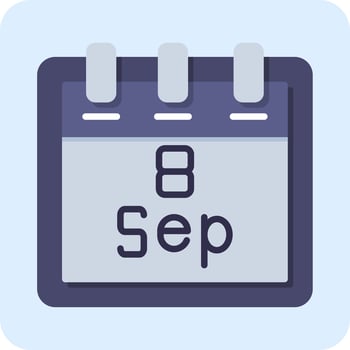September 8 Vector Icon
