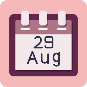 August 29 Vector Icon