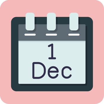 December 1 Vector Icon