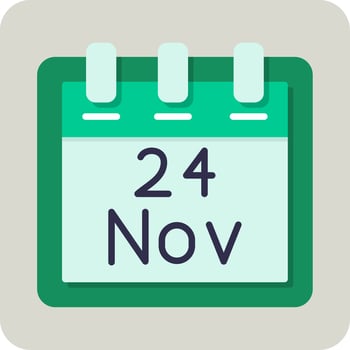 November 24 Vector Icon