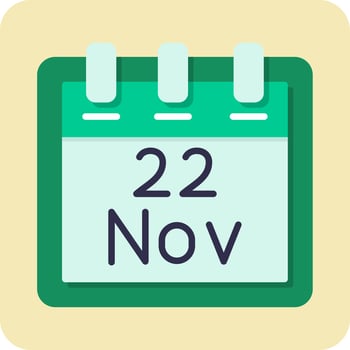 November 22 Vector Icon