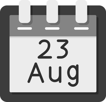 August 23 Vector Icon