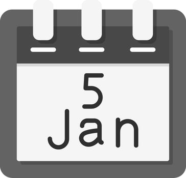 January 5 Vector Icon