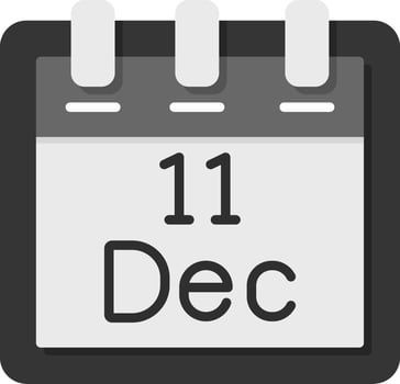 December 11 Vector Icon