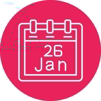 January 26 Vector Icon