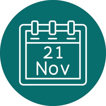 November 21 Vector Icon