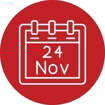 November 24 Vector Icon