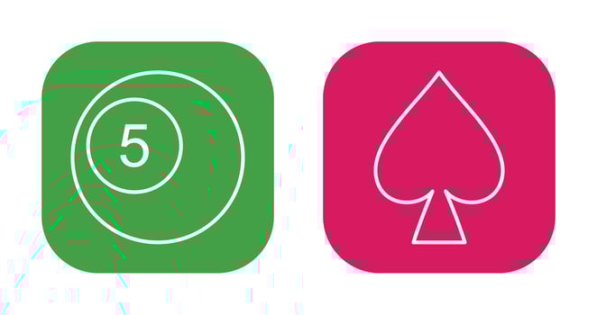 pool balls and spade  Icon vector
