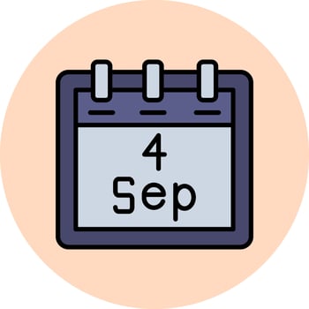 September 4 Vector Icon