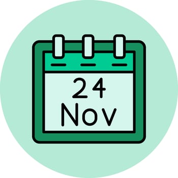 November 24 Vector Icon