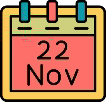 November 22 Vector Icon