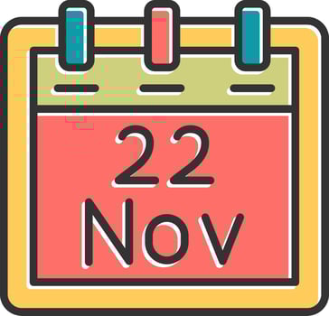 November 22 Vector Icon