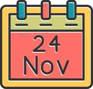November 24 Vector Icon