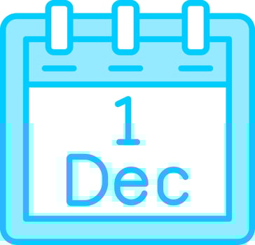 December 1 Vector Icon