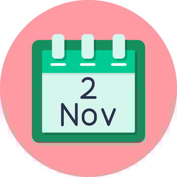 November 2 Vector Icon